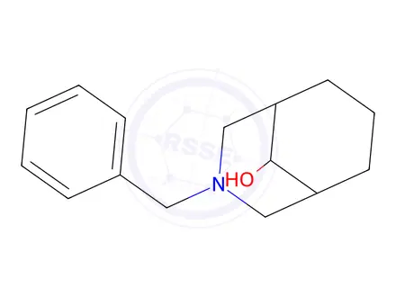 Chemical structure of Rel-(1R,5S,9r)-3-benzyl-3-azabicyclo[3.3.1]nonan-9-ol