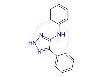 Chemical structure of N,4-Diphenyl-1H-1,2,3-triazol-5-amine