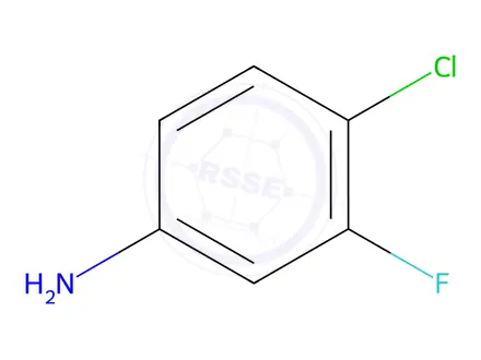 Chemical structure of 4-Chloro-3-fluoroaniline