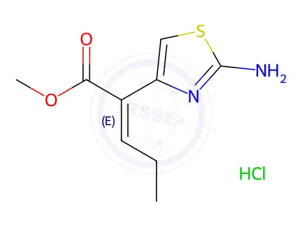 Chemical structure of Methyl (Z)-2-(2-aminothiazol-4-yl)pent-2-enoate Hydrochloride