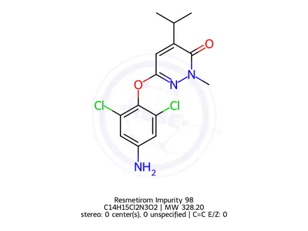 Chemical structure of Resmetirom (Mgl-3196) Impurity 132