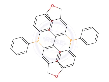 Chemical structure of 1,1'-(1,1',3,3'-Tetrahydro[5,5'-biisobenzofuran]-6,6'-diyl)bis[1,1-diphenylphosphine]