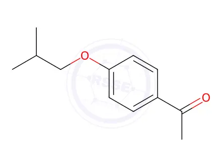 Chemical structure of 1-(4-isobutoxyphenyl)ethanone