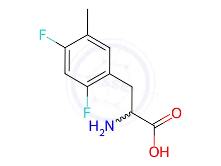 Chemical structure of Phenylalanine, 2,4-difluoro-5-methyl-