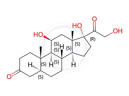 Chemical structure of 5a-Dihydrocortisol