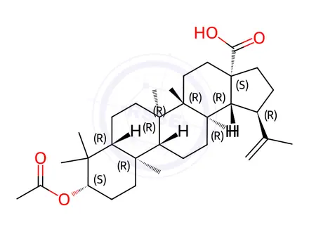 Chemical structure of Betulinic Acid Impurity 4 (3-O-Acetyl-betulinic acid)