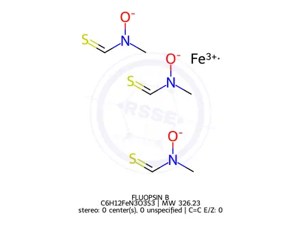 Chemical structure of FLUOPSIN B