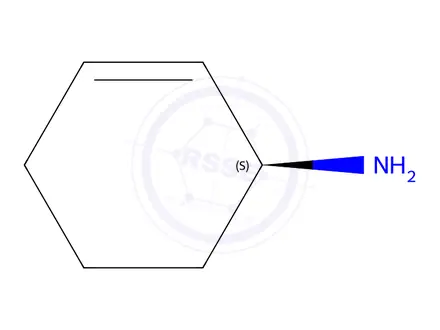Chemical structure of (S)-CYCLOHEX-2-ENYLAMINE, 95%, (98% E.E.)