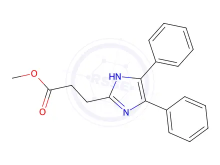 Chemical structure of 4,​5-​Diphenyl-1H-​imidazole-​2-​propanoic Acid Methyl Ester