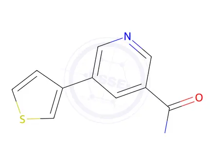 Chemical structure of 5-(Thiophen-3-yl)nicotinamide