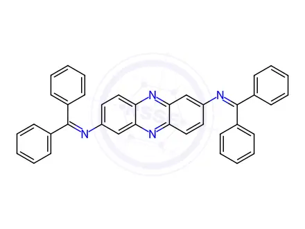 Chemical structure of N,N'-(Phenazine-2,7-diyl)bis(1,1-diphenylmethanimine)