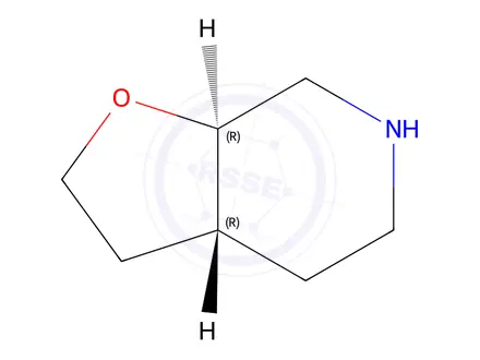 Chemical structure of Trans-(3aR,7aR)-2,3,3a,4,5,6,7,7a-octahydrofuro[2,3-c]pyridine