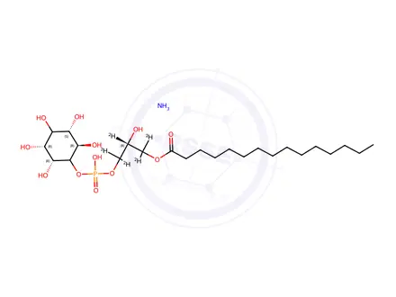Chemical structure of 15:0 Lyso PI-d5
