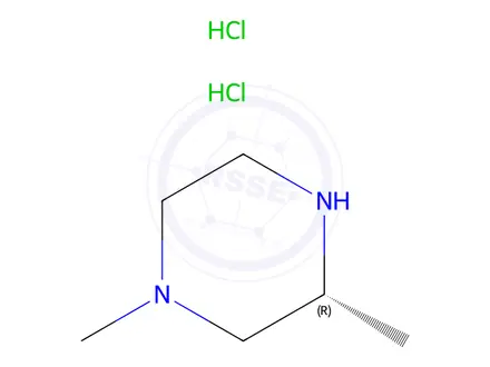 Chemical structure of (R)-1,3Dimethylpiperazine Dihydrochloride