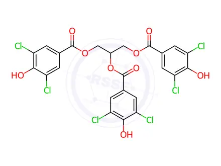Chemical structure of Agaricoglyceride A