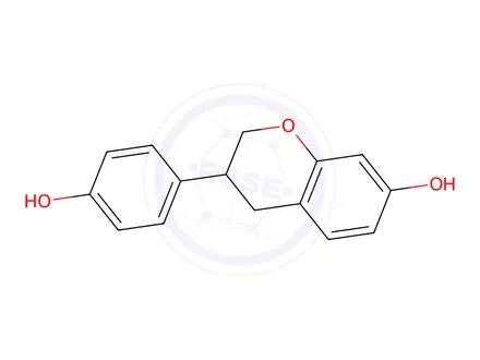 Chemical structure of (R,S)-Equol