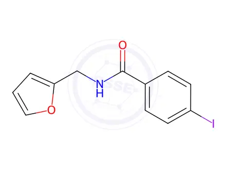 Chemical structure of n-(Furan-2-ylmethyl)-4-iodobenzamide