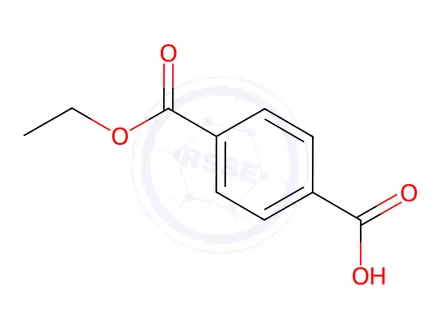 Chemical structure of 4-(Ethoxycarbonyl)benzoic Acid