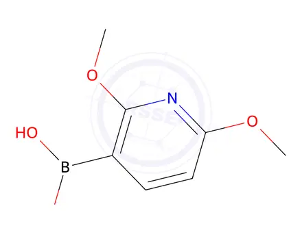 Chemical structure of (2,6-Dimethoxypyridin-3-yl)boronic Acid