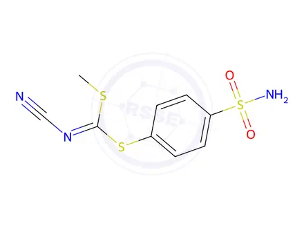 Chemical structure of (4-AMINOSULFONYLPHENYL) METHYLCYANOCARBONIMIDODITHIOATE
