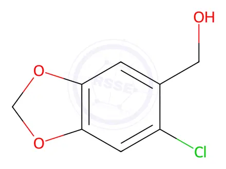 Chemical structure of 6-Chloropiperonyl Alcohol