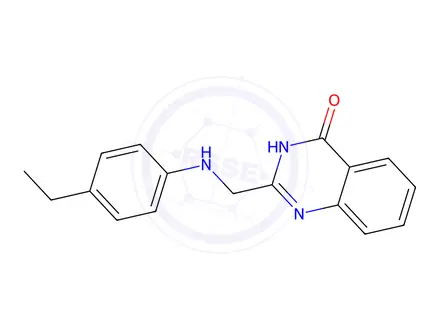 Chemical structure of 2-(((4-Ethylphenyl)amino)methyl)quinazolin-4(3H)-one