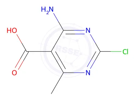 Chemical structure of 4-Amino-2-chloro-6-methylpyrimidine-5-carboxylic acid
