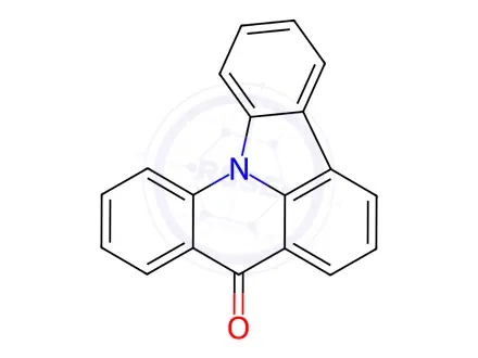 Chemical structure of Indolo[3,2,1-de]acridin-8-one