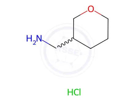 Chemical structure of Tetrahydro-2H-pyran-3-methanamine Hydrochloride
