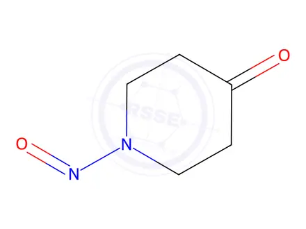 Chemical structure of 1-nitroso-4-piperidone