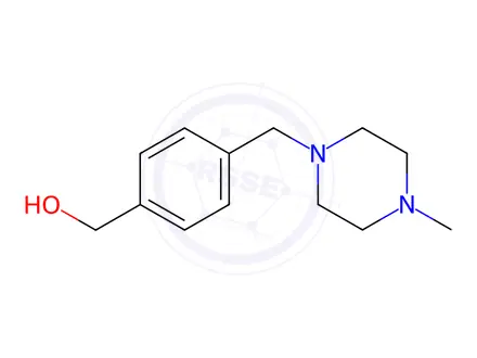 Chemical structure of (4-((4-Methylpiperazin-1-yl)methyl)phenyl)methanol