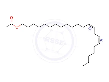 Chemical structure of 13(Z),16(Z)-Docosadienyl acetate