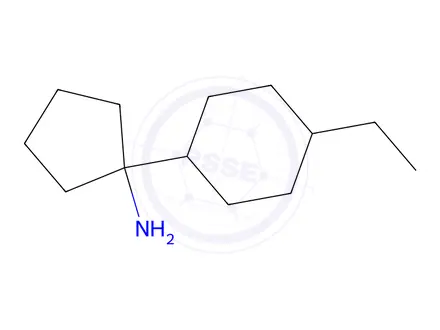 Chemical structure of 1-(4-Ethylcyclohexyl)cyclopentan-1-amine