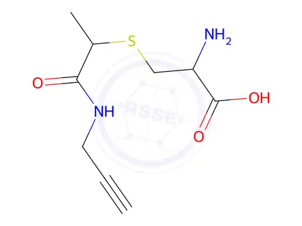 Chemical structure of 2-Amino-3-({1-[(prop-2-yn-1-yl)carbamoyl]ethyl}sulfanyl)propanoic acid