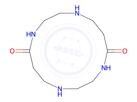 Chemical structure of 1,4,8,11-Tetraaza-cyclotetradecane-5,12-dione