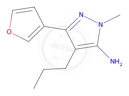 Chemical structure of 3-(Furan-3-yl)-1-methyl-4-propyl-1h-pyrazol-5-amine