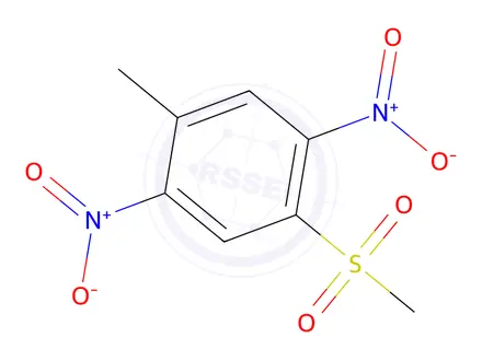 Chemical structure of 2,5-dinitro-4-methylsulfonyltoluene