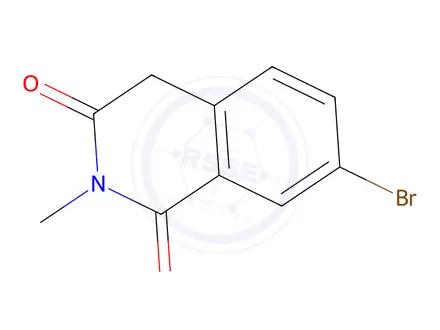 Chemical structure of 7-bromo-2-methyl-1,2,3,4-tetrahydroisoquinoline-1,3-dione