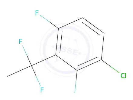 Chemical structure of 1-Chloro-3-(1,1-difluoroethyl)-2,4-difluorobenzene