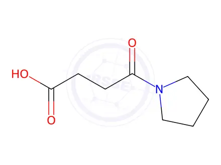 Chemical structure of 4-Oxo-4-pyrrolidin-1-ylbutanoic Acid