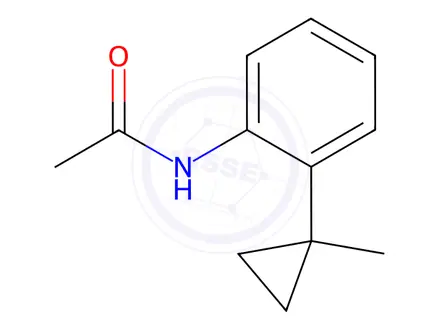 Chemical structure of N-(2-(1-methylcyclopropyl)phenyl)acetamide
