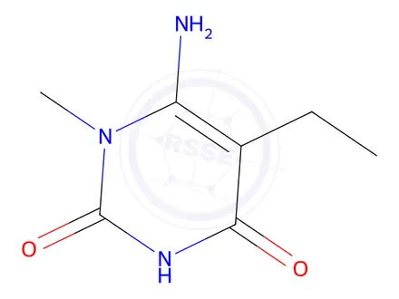 Chemical structure of 6-Amino-5-ethyl-1-methylpyrimidine-2,4(1H,3H)-dione