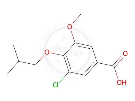 Chemical structure of 3-Chloro-5-Methoxy-4-(2-Methylpropoxy)Benzoic Acid