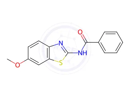 Chemical structure of N-(6-Methoxybenzo[d]thiazol-2-yl)benzamide