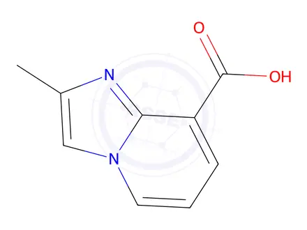 Chemical structure of 2-methylimidazo[1,2-a]pyridine-8-carboxylic acid