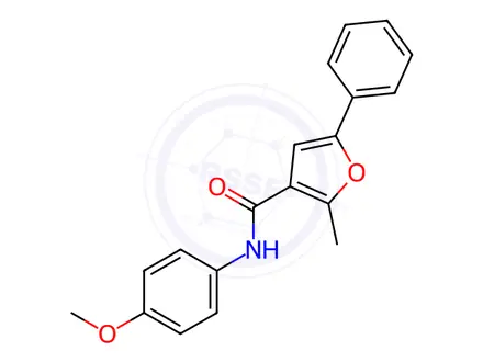 Chemical structure of N-(4-methoxyphenyl)-2-methyl-5-phenylfuran-3-carboxamide