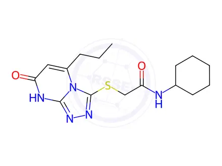 Chemical structure of N-Cyclohexyl-2-((7-oxo-5-propyl-7,8-dihydro-[1,2,4]triazolo[4,3-a]pyrimidin-3-yl)thio)acetamide