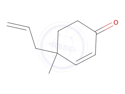 Chemical structure of 4-allyl-4-Methylcyclohex-2-enone
