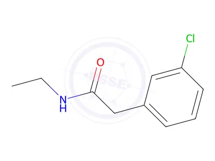 Chemical structure of 2-(3-CHlorophenyl)-n-ethylacetamide