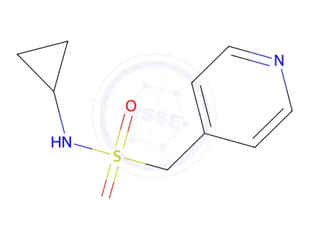Chemical structure of N-Cyclopropyl-1-(pyridin-4-yl)methanesulfonamide